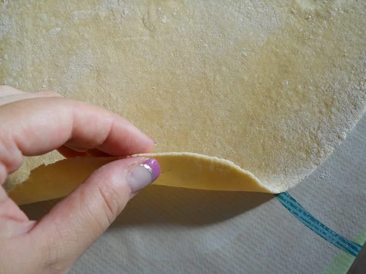 Tomato soup with homemade noodles