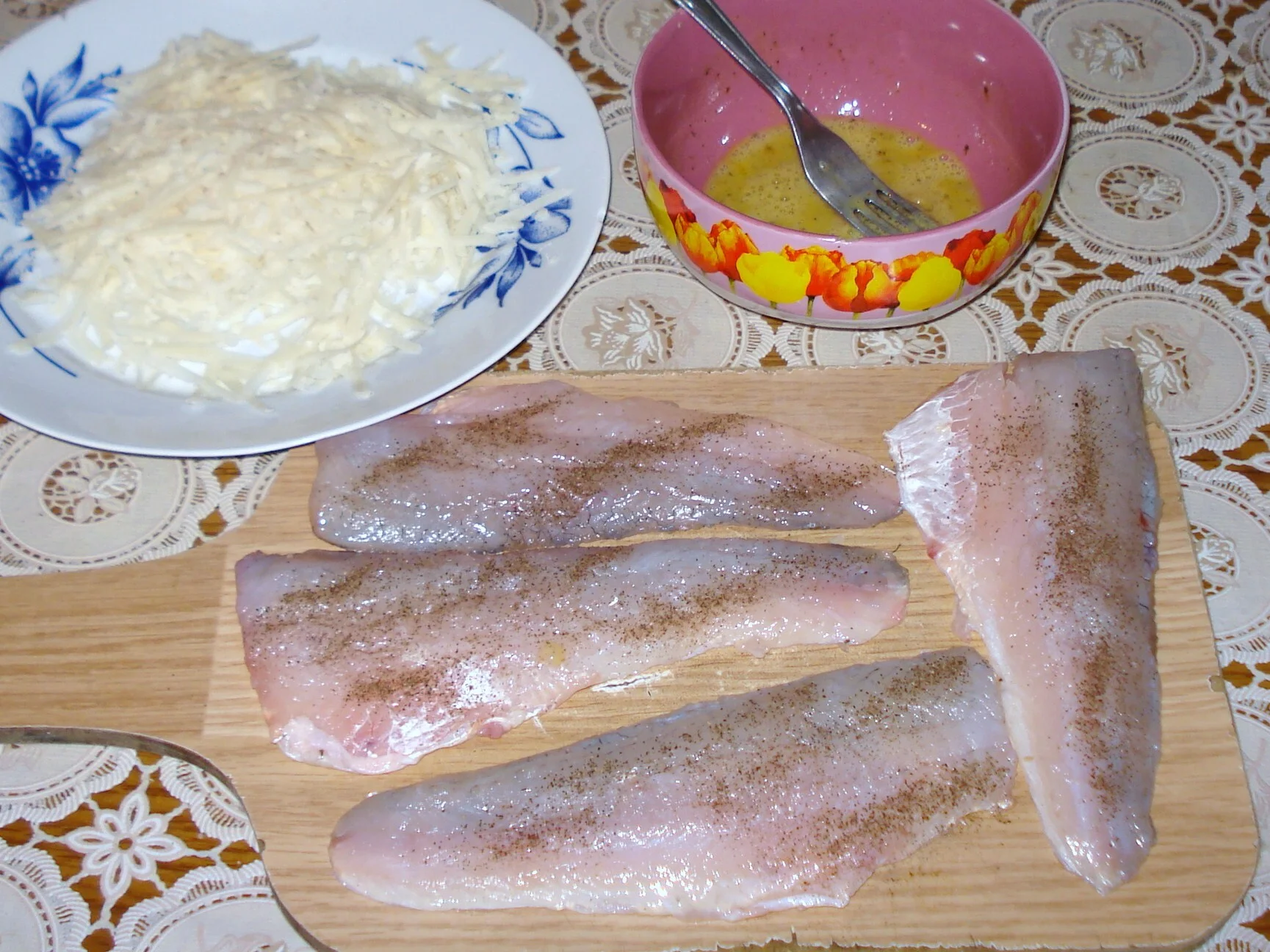 Salmon in Parmesan crust