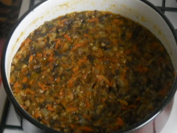 Potato musaka with mushrooms