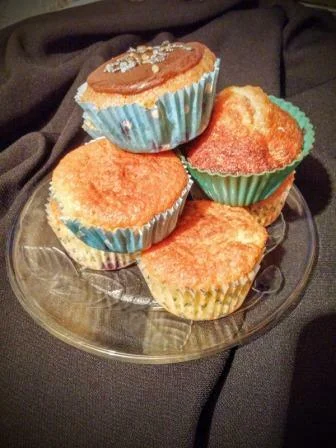 Blueberry muffins with yogurt