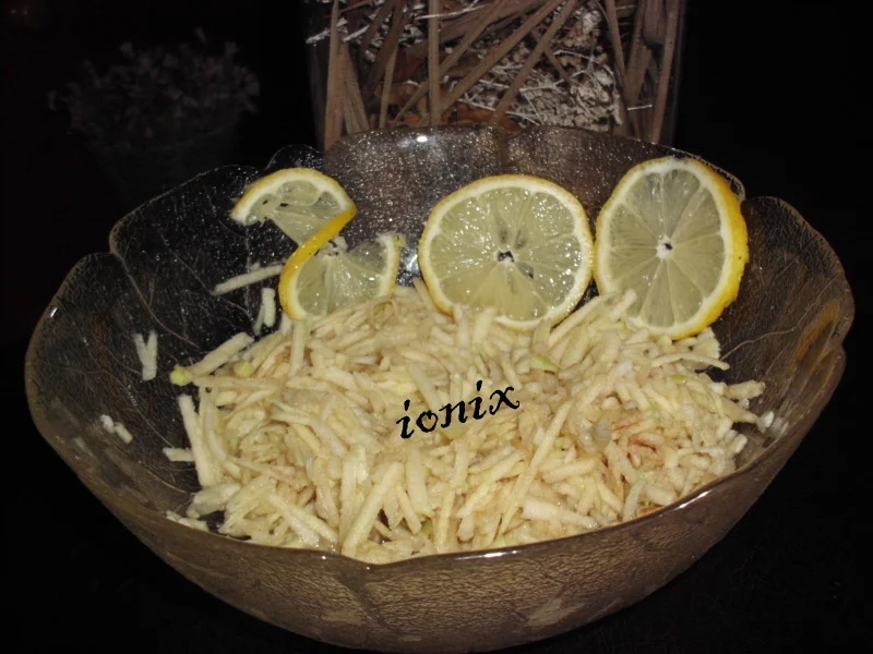 Apple Salad with Lemon ~~ for the diet RECIPE NO. 200