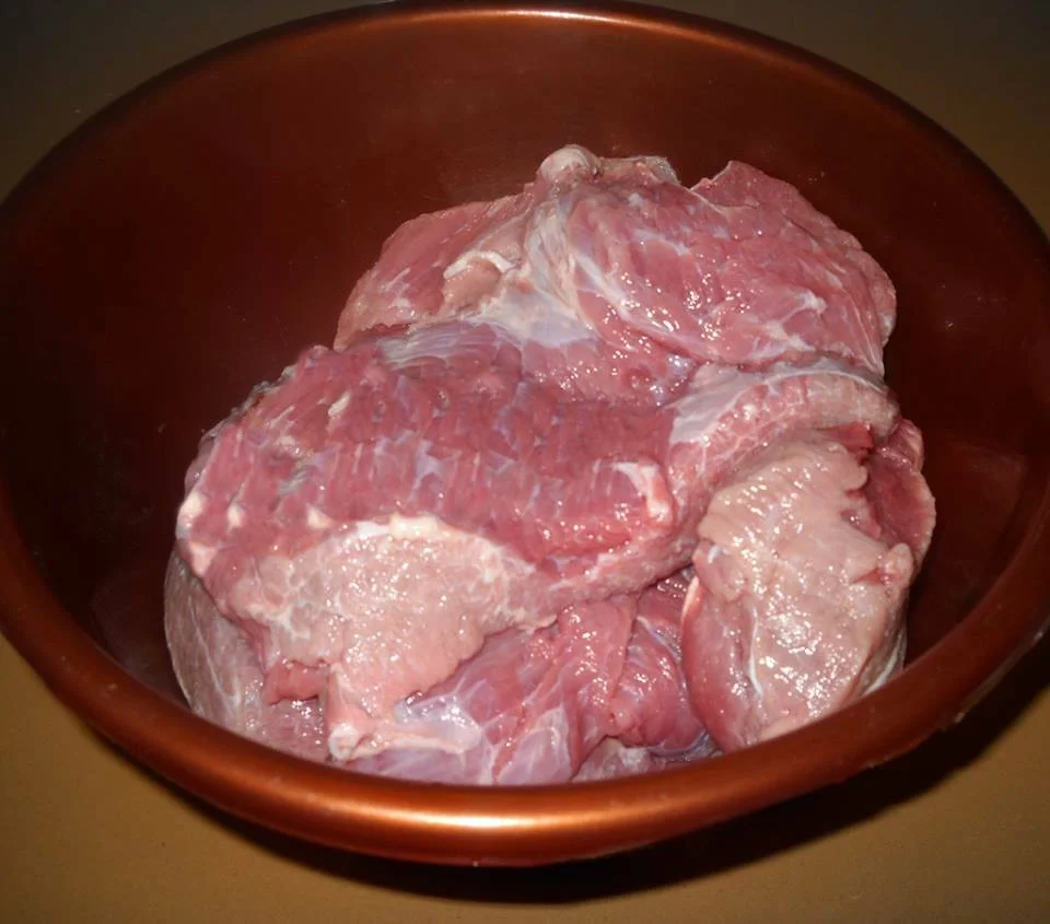 Veal stew with carrot