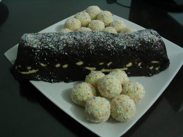 Homemade chocolate with Raffaello candy filling