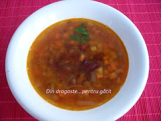 Lentil and red bean soup – vegan