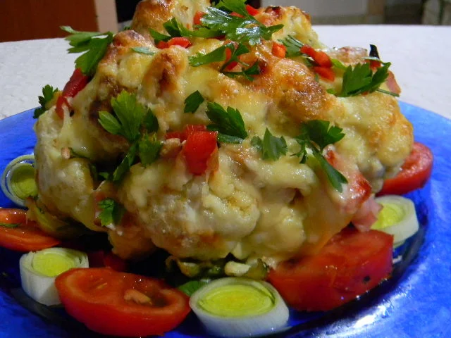 Gratinated cauliflower