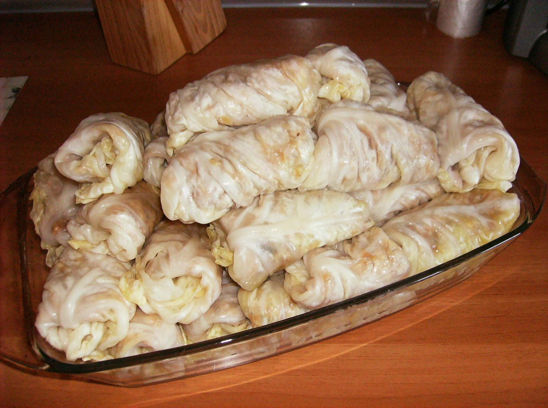 Traditional stuffed cabbage rolls