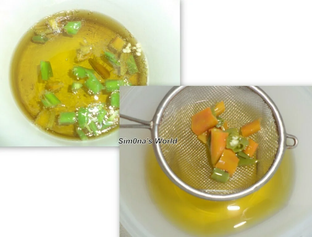 Chili flavored olive oil