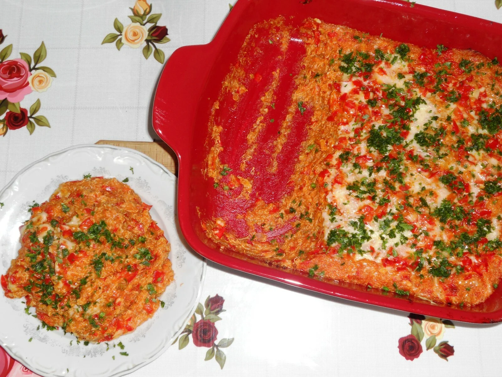 Mexican food with quinoa