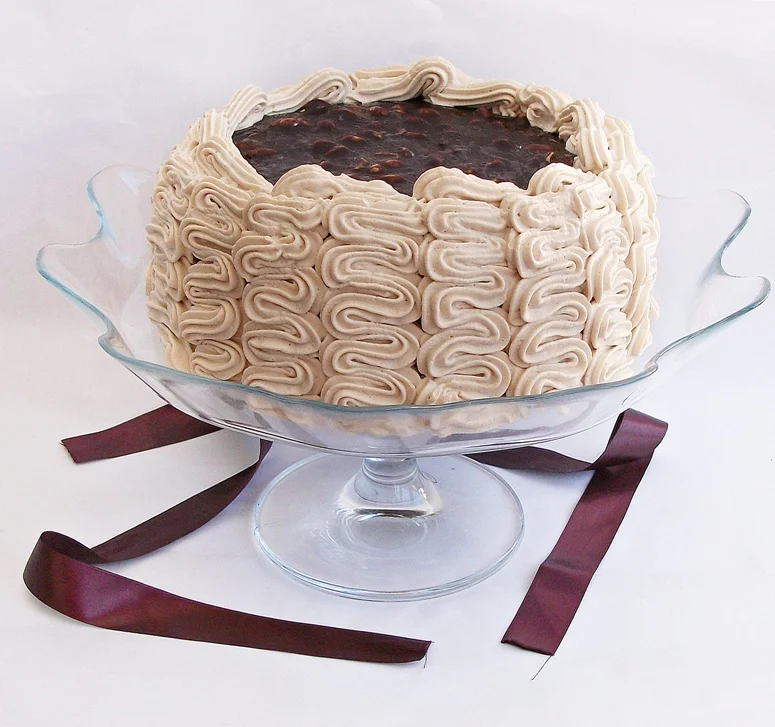 For my birthday – Caramel cake, chocolate, and peanut butter cheesecake