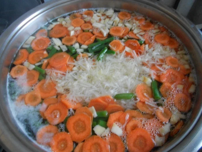 Chicken soup with vegetables