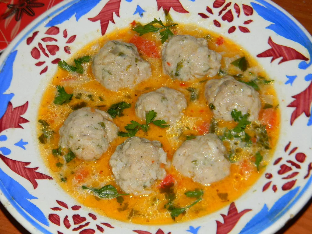 Turkey meatball soup