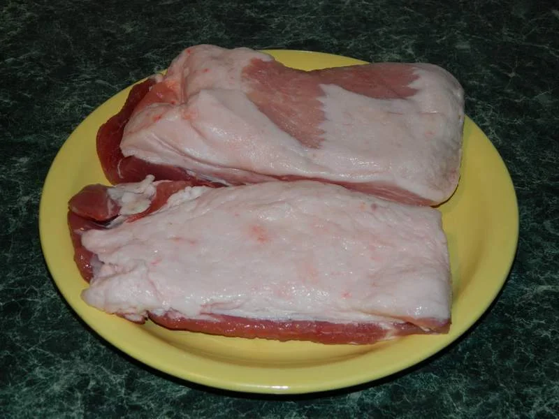 Boiled pork belly