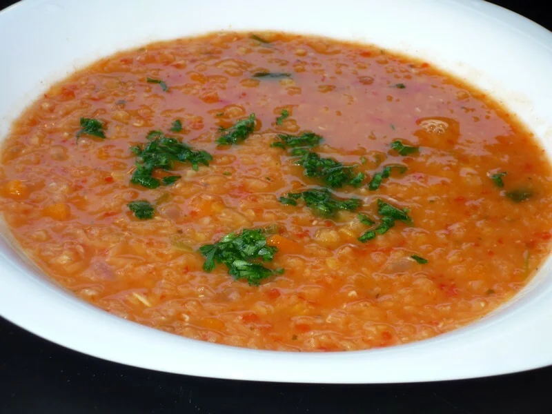 Lentil stew with vegetables