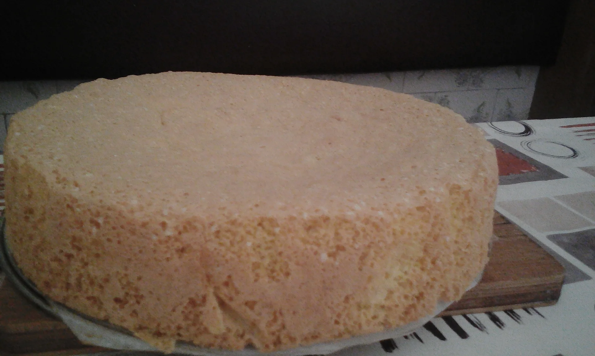 Cake with whipped cream