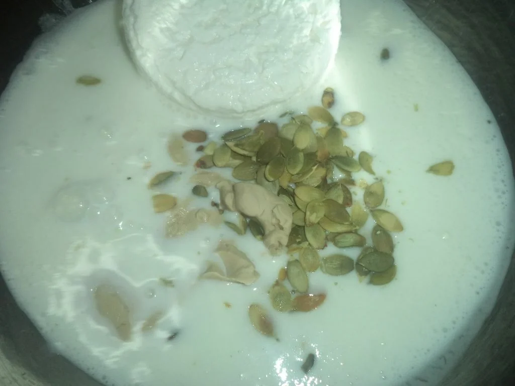 Buns with cheese, kefir, and pumpkin seeds