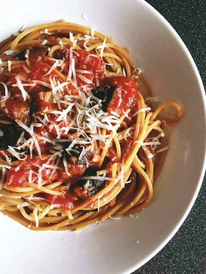 Caponata Spaghetti