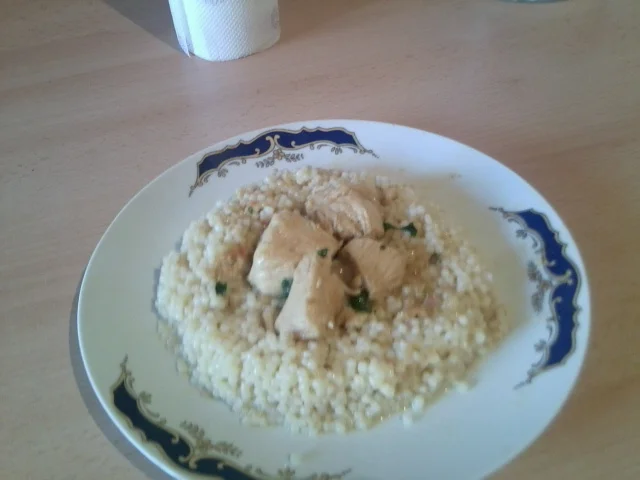 Couscous with chicken breast