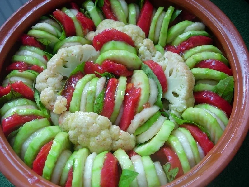 Gratinated vegetables