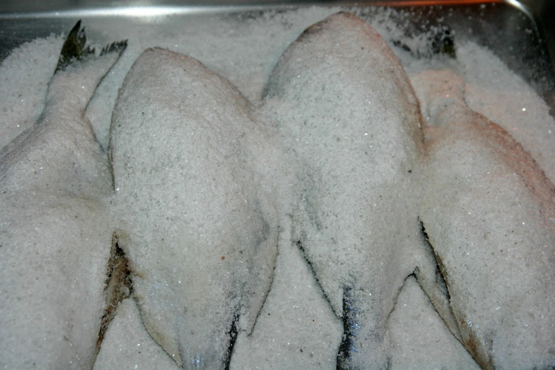 Royal bream in salt crust
