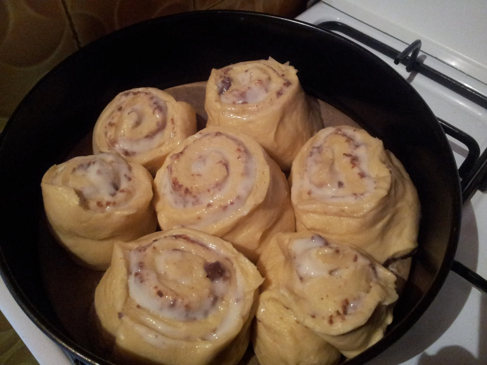 Vanilla cream brioche cake