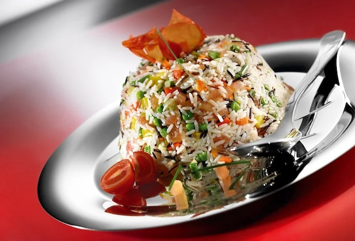 Brown rice with vegetables