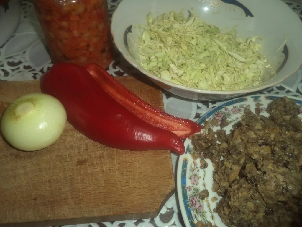 Mushroom meatball soup