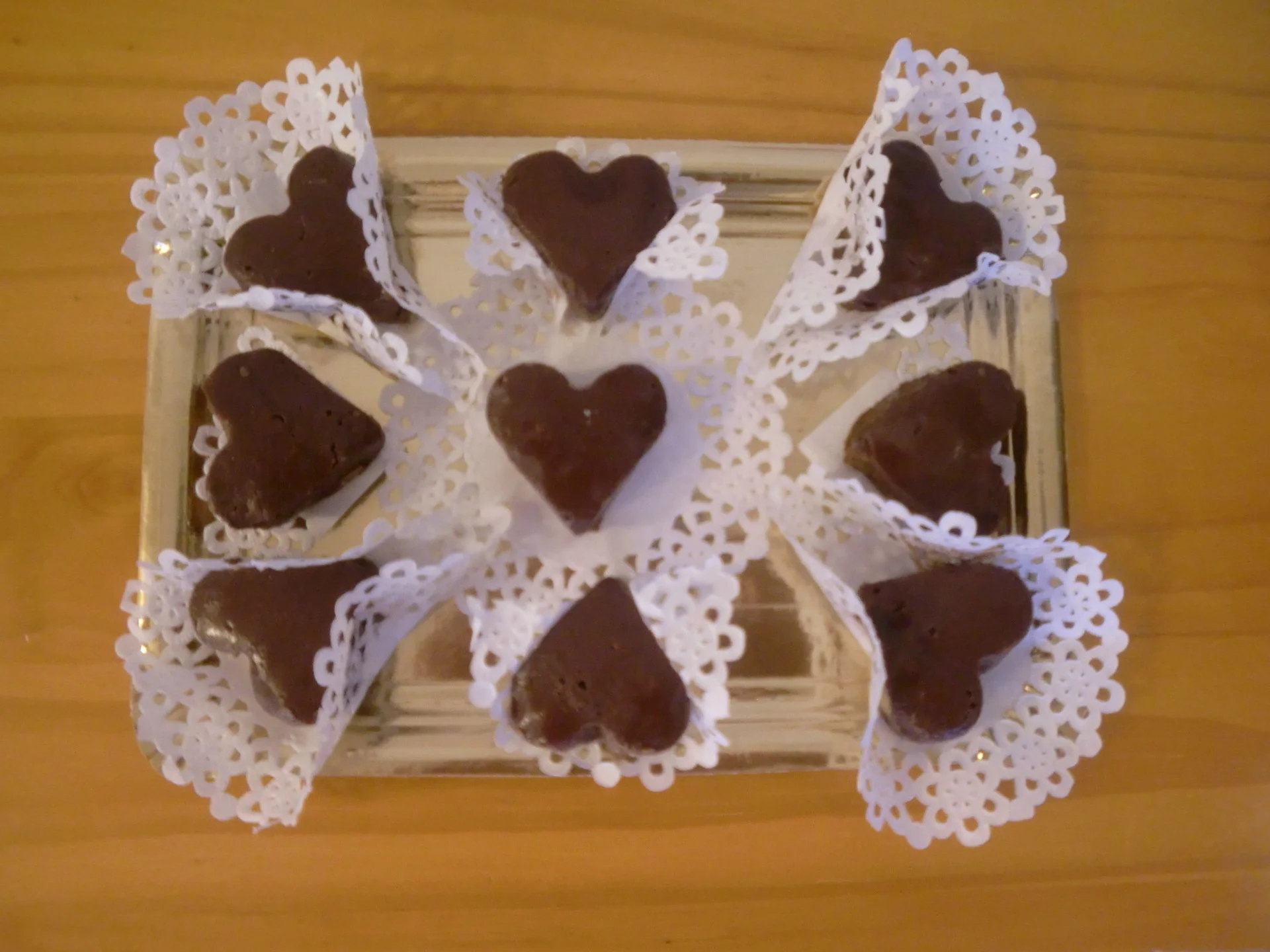 Homemade chocolate (like at my place) with almonds and peanuts