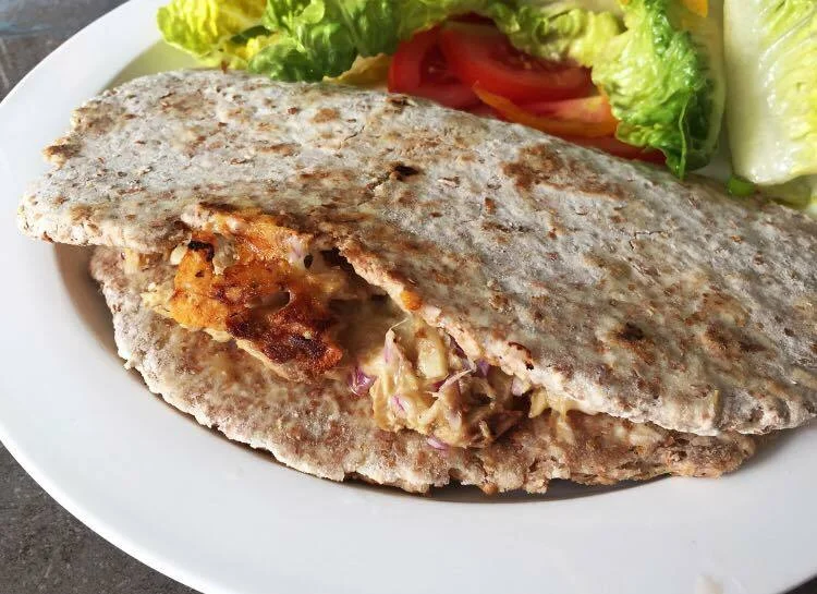 Tuna and Gouda cheese piadina
