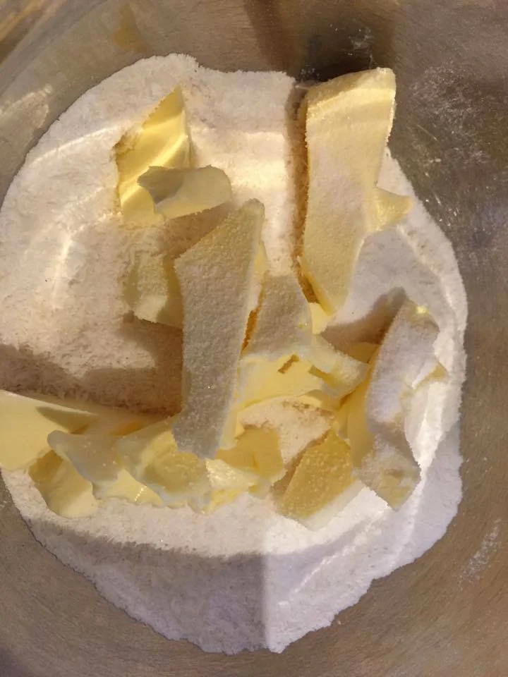 Fruit Cake with Sweet Cheese Glaze