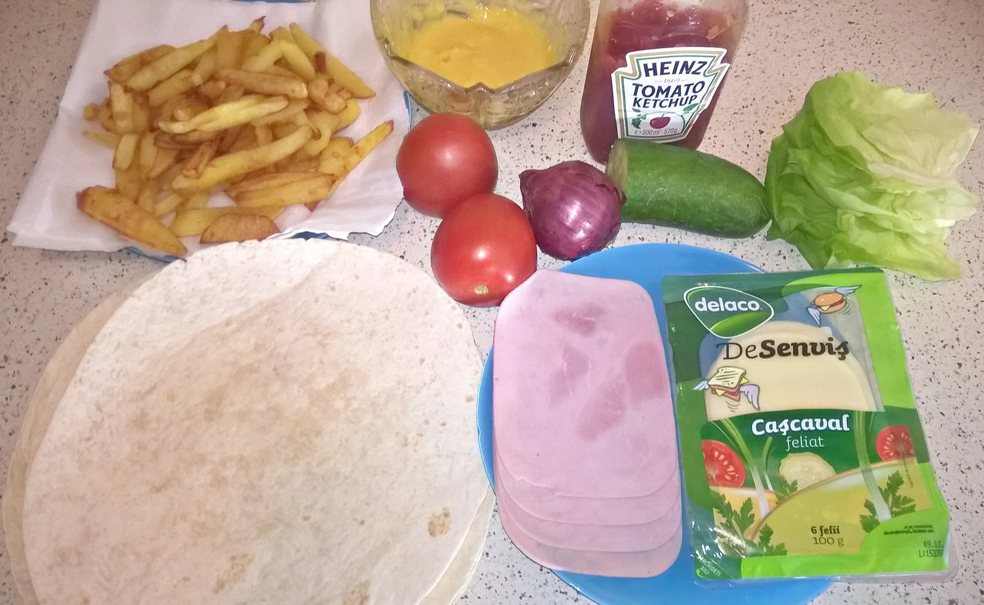 Sandwich in flatbread